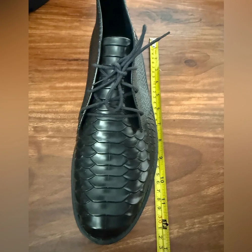 Melissa x Baja East Black Python Textured Men's Shoes - Picture 8 of 8